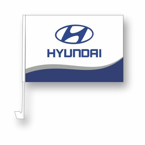 Clip-On Window Flag - Hyundai