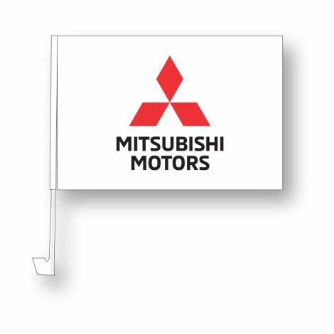 Clip-On Window Flag - Mitsubishi
