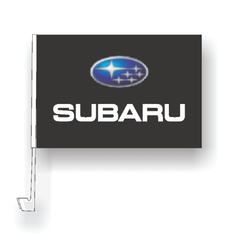 Clip-On Window Flag - Subaru