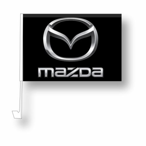 Clip-On Window Flag - Mazda