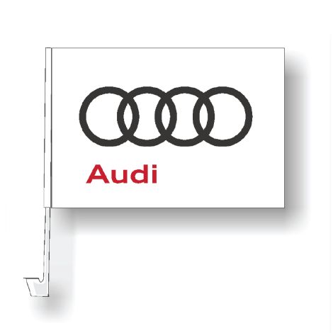 Clip-On Window Flag - Audi