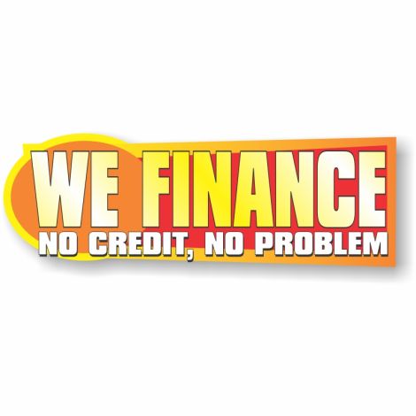 We Finance No Credit, No Problem - Window Jazz Vehicle Graphics