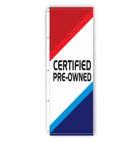 'Certified Pre-Owned' Duro-Colour Sublimated Flags