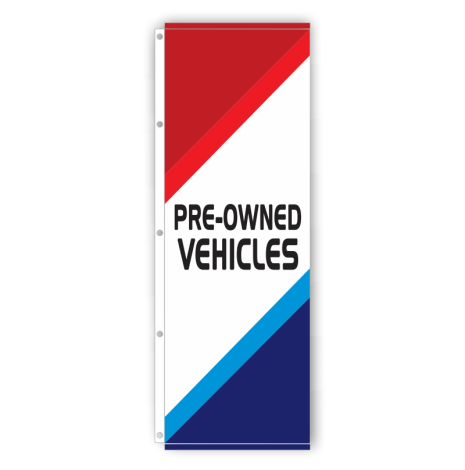 'Pre-Owned Vehicles' Duro-Colour Sublimated Flags
