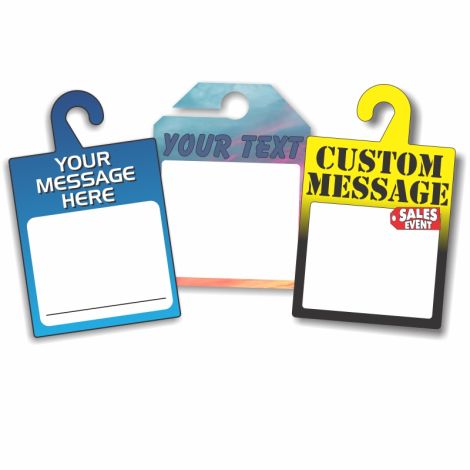Custom Reusable Rearview Mirror Tags