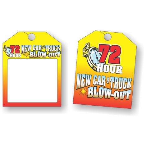 Car & Truck Blow-Out - Rearview Mirror Tags