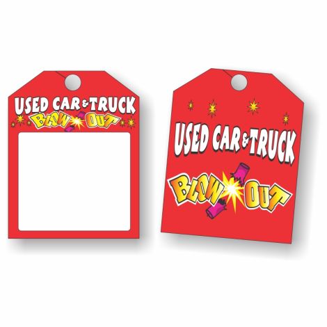 Used Car&Truck Blow Out - Rearview Mirror Tags 