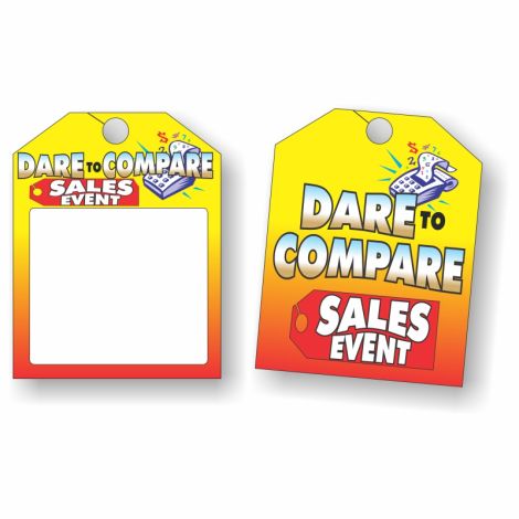 Dare to Compare - Rearview Mirror Tags
