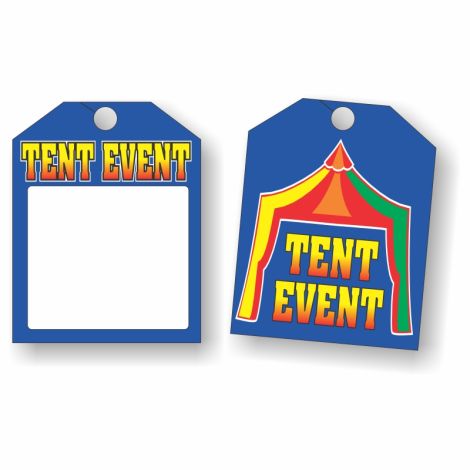Tent Event - Rearview Mirror Tags