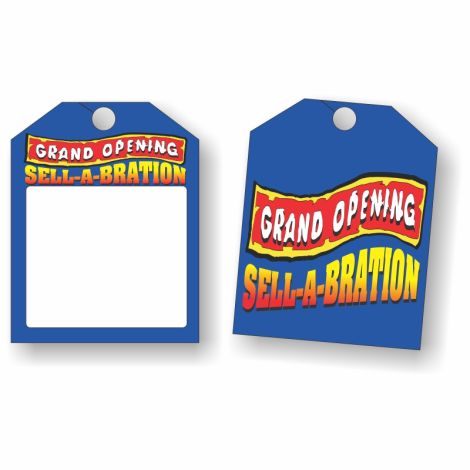 Grand Opening - Rearview Mirror Tags