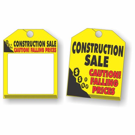 Construction Sale - Rearview Mirror Tags