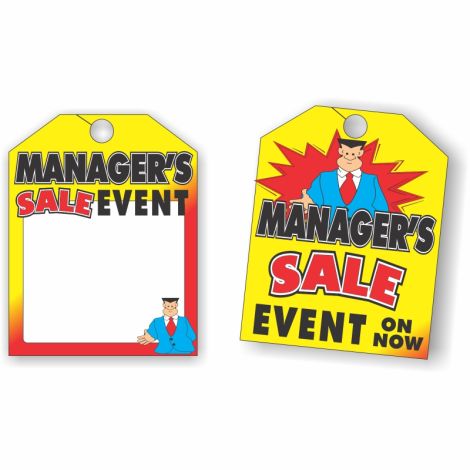 Managers Sale Event - Rearview Mirror Tags