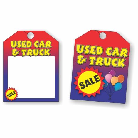 Used Car & Truck Sale - Rearview Mirror Tags