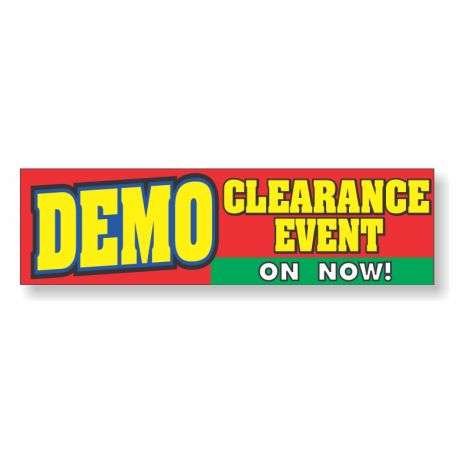Demo Clearance Event - Showroom Window or Vehicle Decals