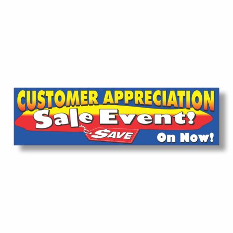 Customer Apperciation Sale Event (3' x 12')