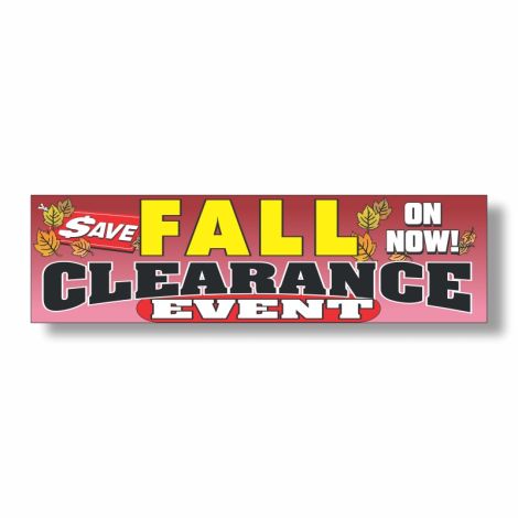Fall Clearance Event - Showroom Window or Vehicle Decals