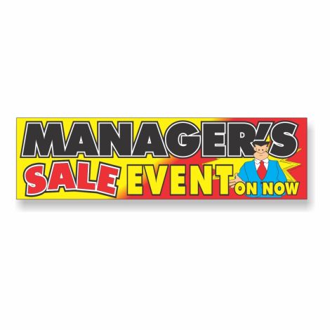 Manager's Sale Event - Showroom Window or Vehicle Decals