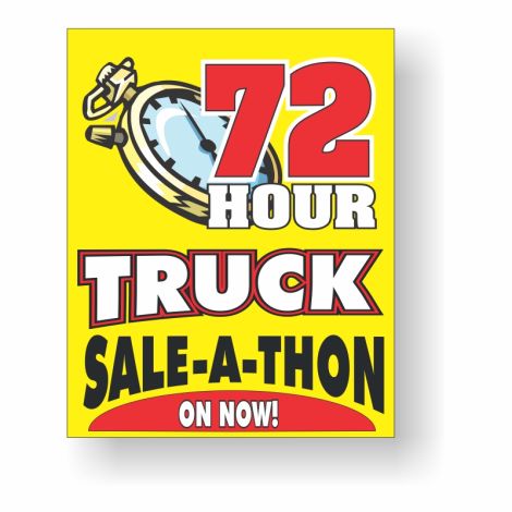 72 Hour Truck Sale-A-Thon - Showroom Window Decals