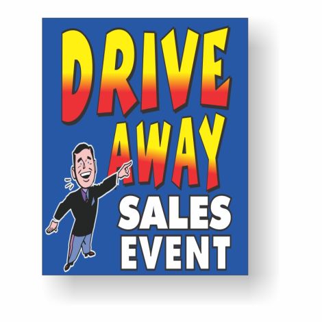 Drive Away Sales Event - Showroom Window Decals