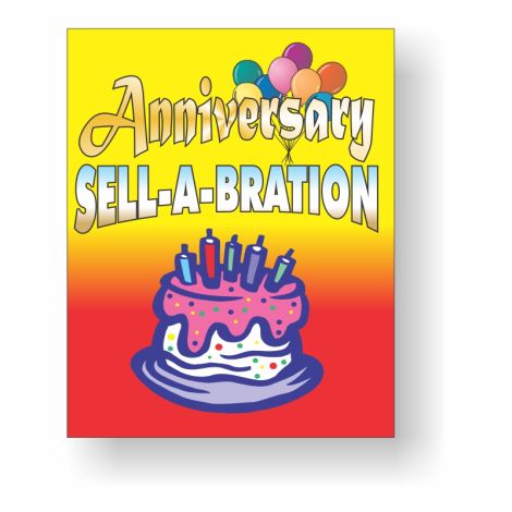 Anniversary Sell-A-Bration - Showroom Window Decals