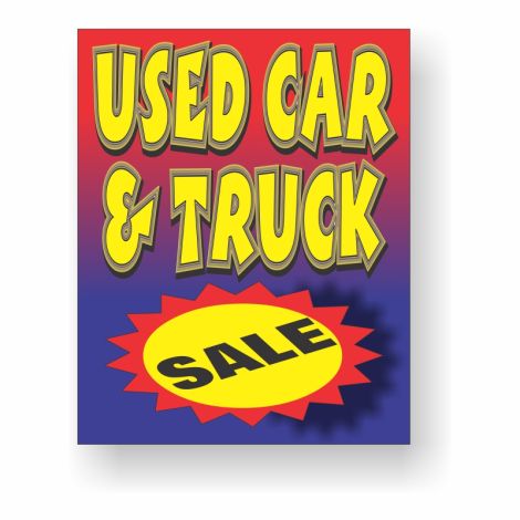 Used Car & Truck Sale - 40" x 50"