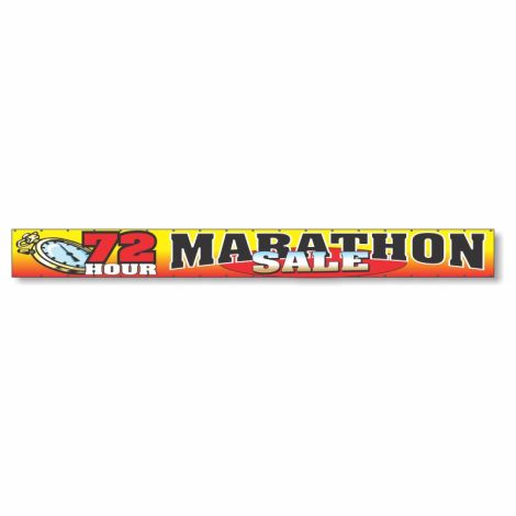 72 Hour Marathon Sale - Giant 2' x 20' Event Banner