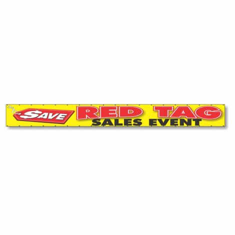 Save Red Tag Sales Event - Giant 2' x 20' Event Banner