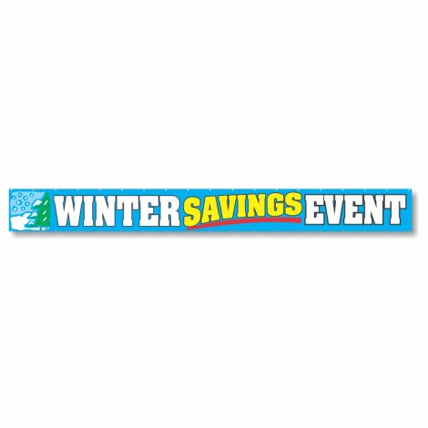 Winter Savings Event - Giant 2' x 20' Event Banner