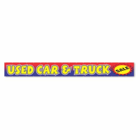 Used Car & Truck Sale - Giant 2' x 20' Event banner