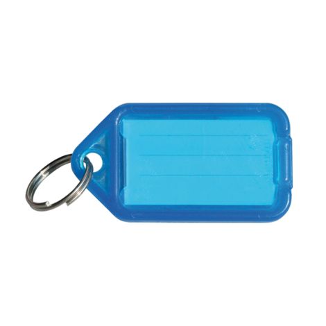 Small Kwik Click Reusable Key Tags with Snap Door - Blue