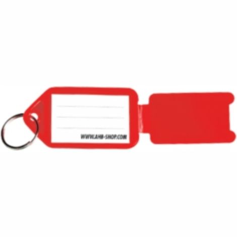 Small Kwik Click Reusable Key Tags with Snap Door - Red