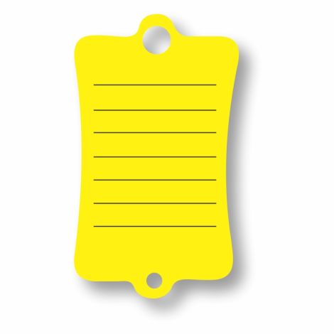 Replacement Kwikee Hang Key Tags - Yellow