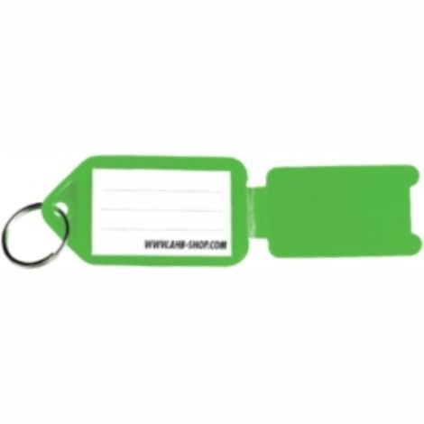 Small Kwik Click Reusable Key Tags with Snap Door - Green