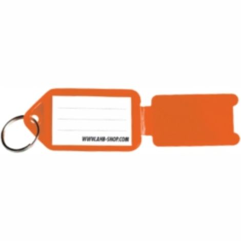 Small Kwik Click Reusable Key Tags with Snap Door - Orange