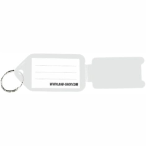 Small Kwik Click Reusable Key Tags with Snap Door - White