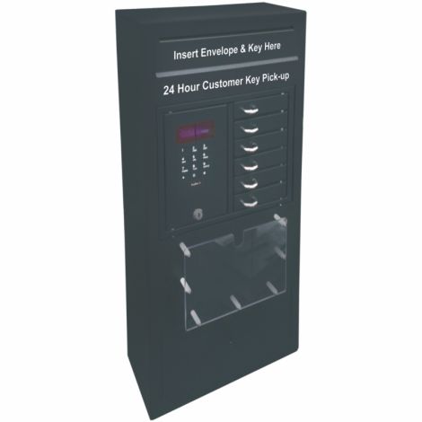 24 Hour Deluxe Service Key Dispenser With Key Panel - Black