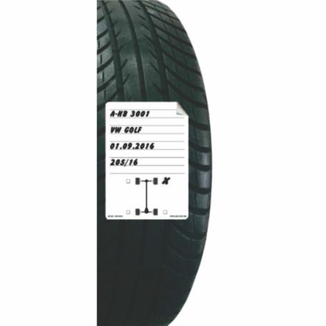 Tire Stickers - White