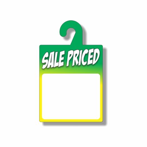  Sale Priced - Dry Erase Rear-View Mirror Tags - Green/Yellow (7" x 11")