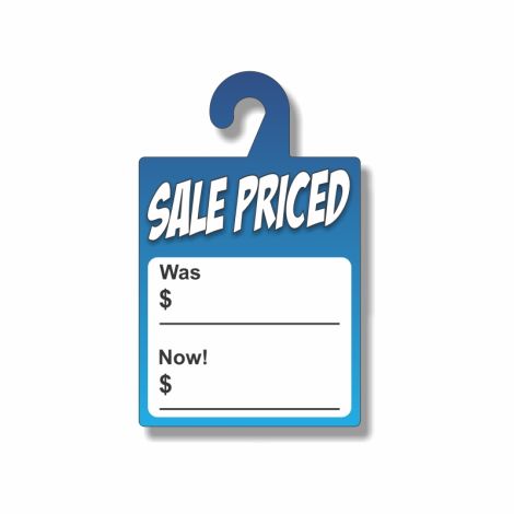  Sale Priced Info - Dry Erase Rear-View Mirror Tags - Blue (7" x 11")