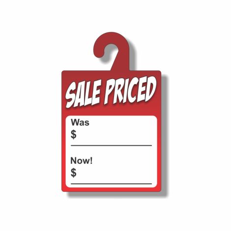  Sale Priced Info - Dry Erase Rear-View Mirror Tags - Red