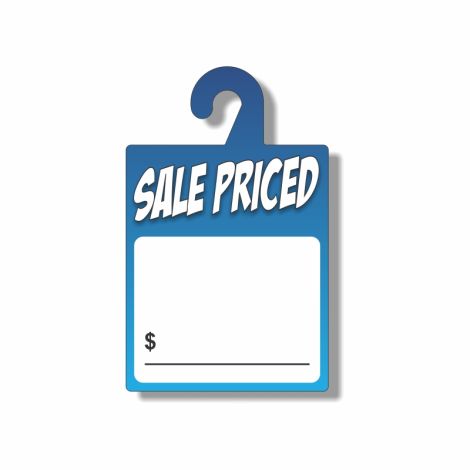 Sale Priced Blank - Dry Erase Rear-View Mirror Tags - Blue