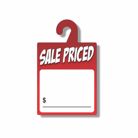 Sale Priced Blank - Dry Erase Rear-View Mirror Tags - Red