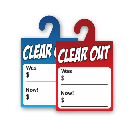 Clear Out Info - Dry Erase Rear-View Mirror Tags