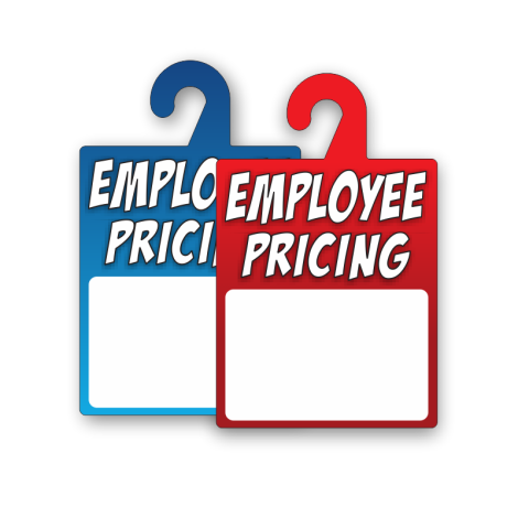 Employee Pricing - Dry Erase Rear-View Mirror Tags