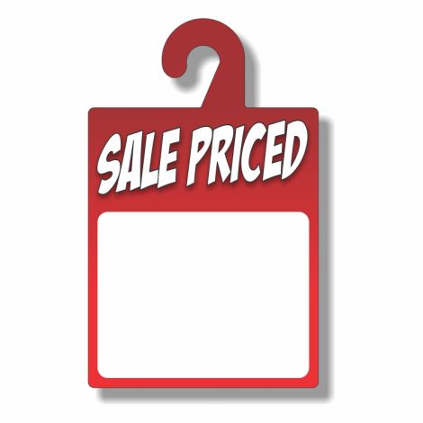  Sale Priced - Dry Erase Rear-View Mirror Tags - Red (8" x 13")