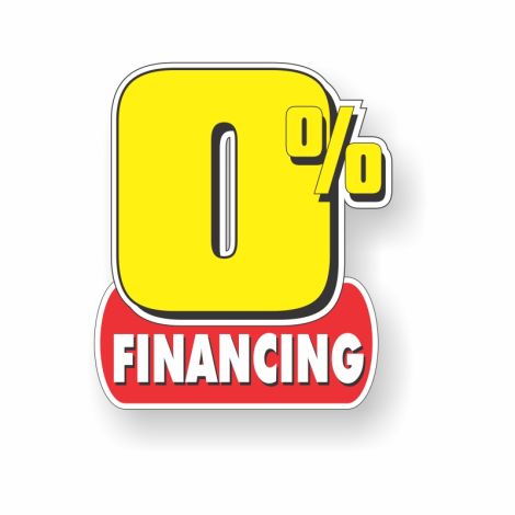 0% Financing Yellow - Window Jazz Window Graphics