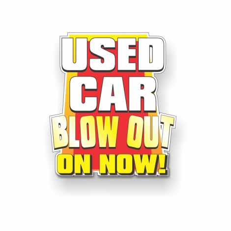Used Car Blow Out On Now - Window Jazz Window Graphics