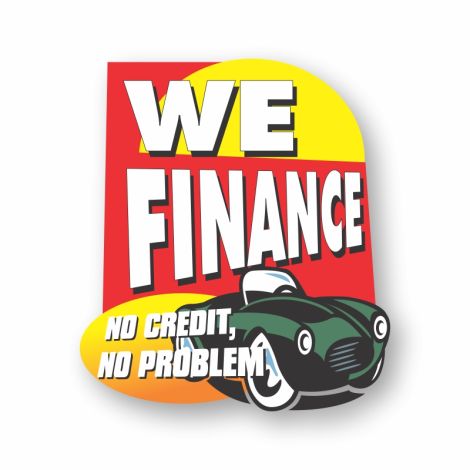 We Finance No Credit, No Problem - Window Jazz Window Graphics