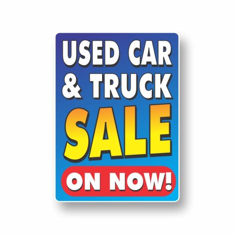 Used Car & Truck Sale On Now - Window Jazz Window Graphics