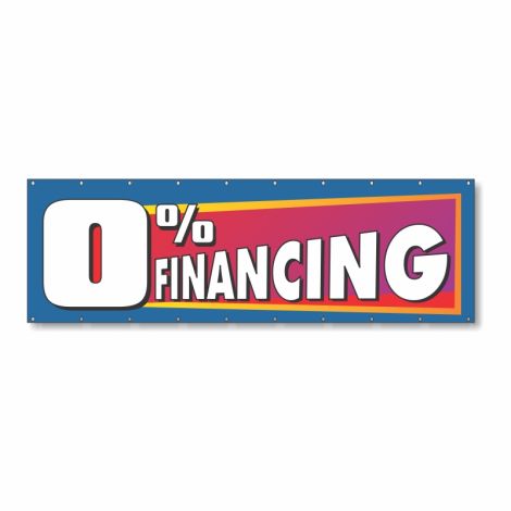 0% Financing - Vinyl Banner